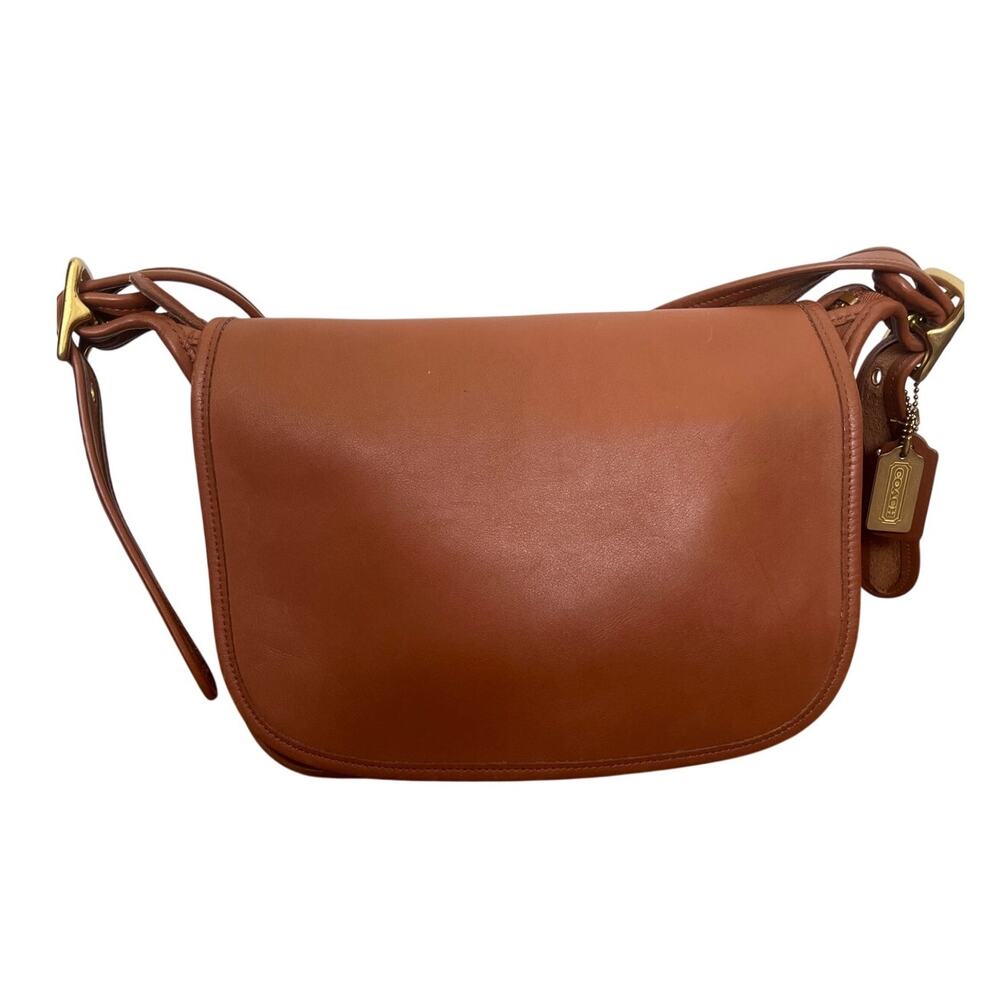 Vintage Coach Patricia’s Legacy 9951 Brown Leather Crossbody Saddle Bag Classic
